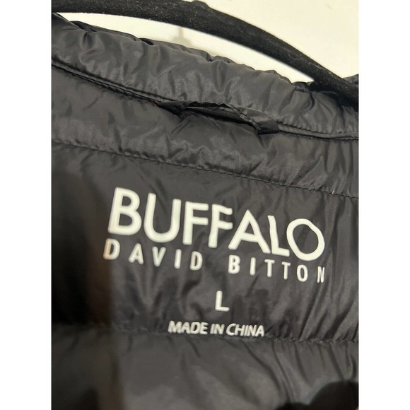 Buffalo David Bitton Down Jacket Size Large Packable Channel Quilt Puffer - Picture 6 of 10